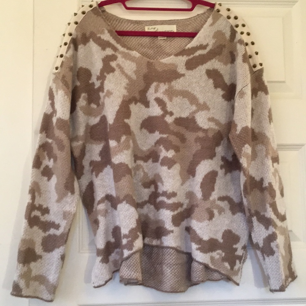 Cream Camouflage Sweater!